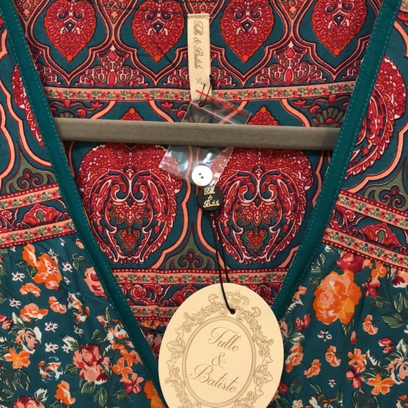 Tulle & Batiste Jamawar Rose Blouse - Picture 6 of 10